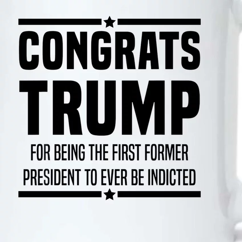 Congrats Trump Indicted Black Color Changing Mug