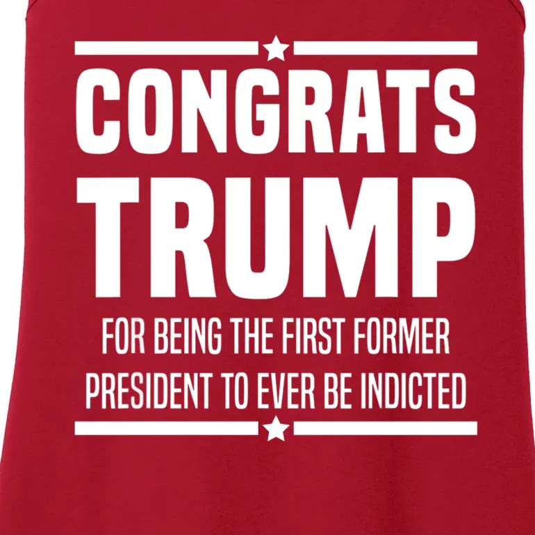 Congrats Trump Indicted Ladies Essential Tank