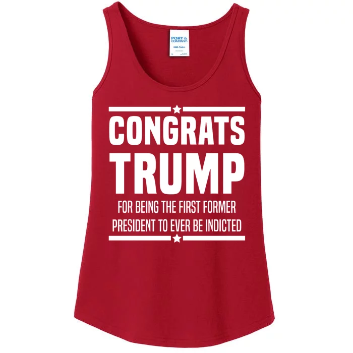 Congrats Trump Indicted Ladies Essential Tank