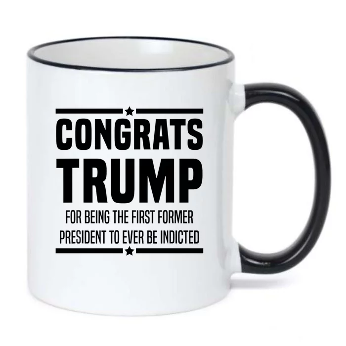 Congrats Trump Indicted Black Color Changing Mug