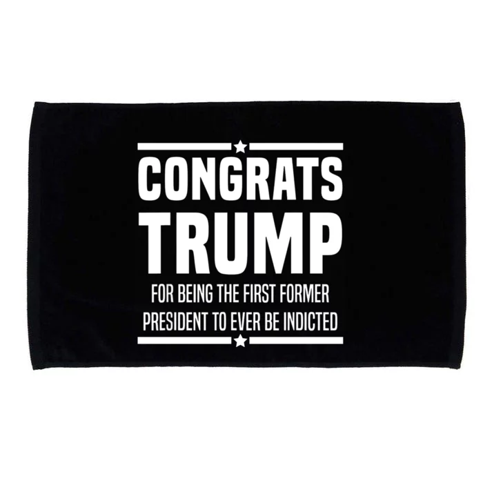 Congrats Trump Indicted Microfiber Hand Towel