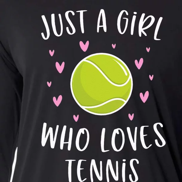 Cute Tennis Just A Girl Who Loves Tennis Cooling Performance Long Sleeve Crew