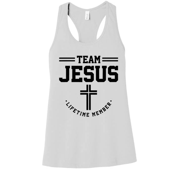 Christian Team Jesus 03 Faith Hope Love Women's Racerback Tank