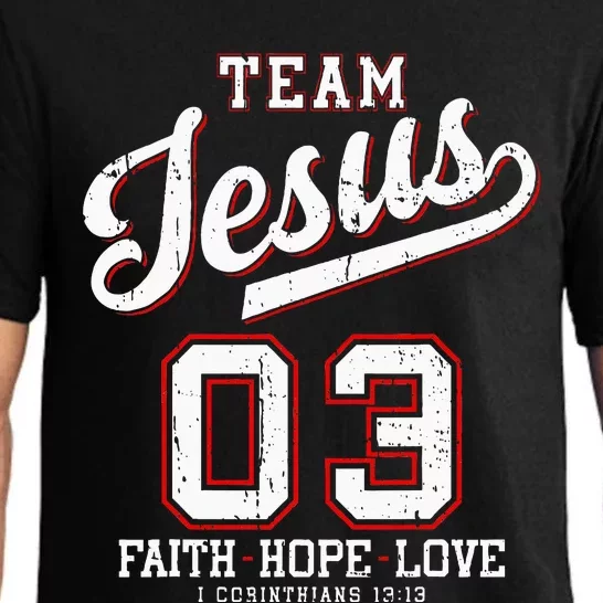 Christian Team Jesus 03 Faith Hope Love Pajama Set