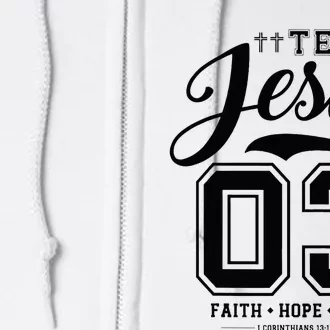 Christian Team Jesus 03 Faith Hope Love Full Zip Hoodie