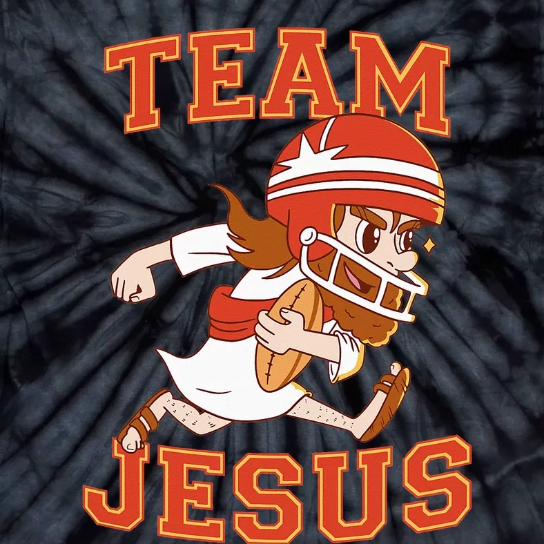 Christian Team Jesus Football Lover Faith Hope Christmas Tie-Dye T-Shirt