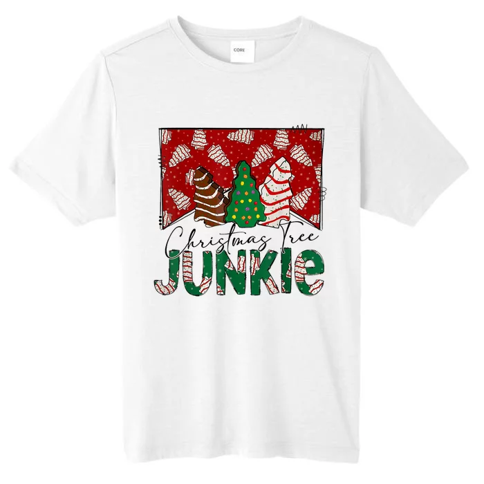 Christmas Tree Junkie Christmas Tree Cakes Junkie Christmas ChromaSoft Performance T-Shirt