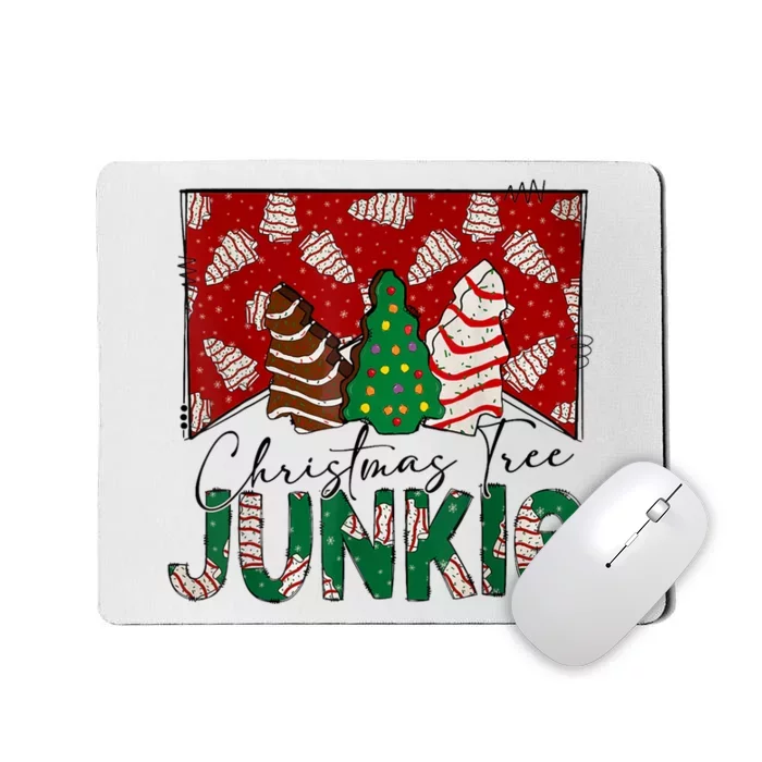 Christmas Tree Junkie Christmas Tree Cakes Junkie Christmas Mousepad