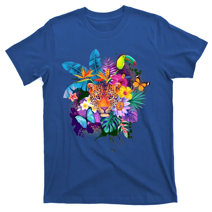 Colorful Tropical Jungle Animals T-Shirt