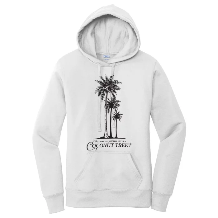 Coconut Tree Kamala Harris Funny Coconut Tree Women's Pullover Hoodie