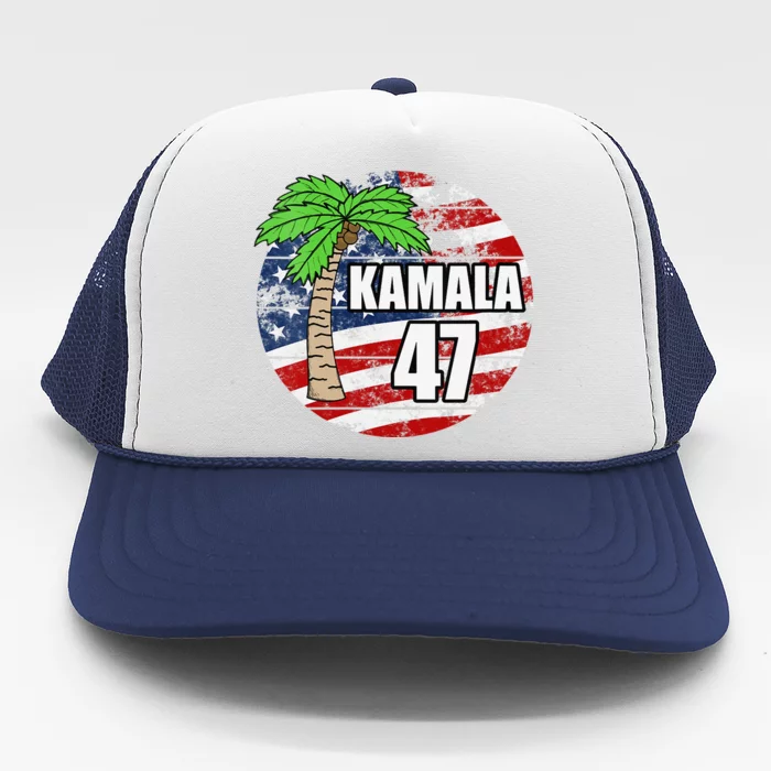 Coconut Tree Kamala 47 Trucker Hat