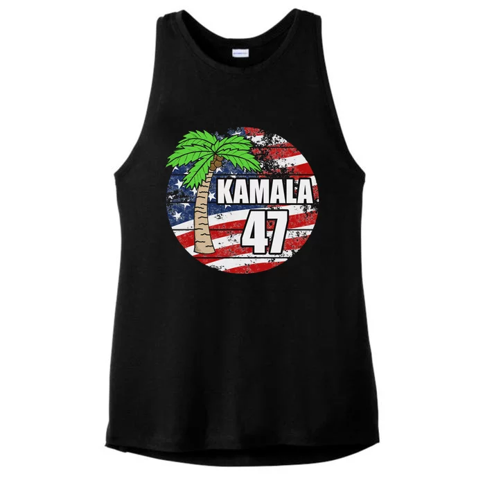 Coconut Tree Kamala 47 Ladies Tri-Blend Wicking Tank