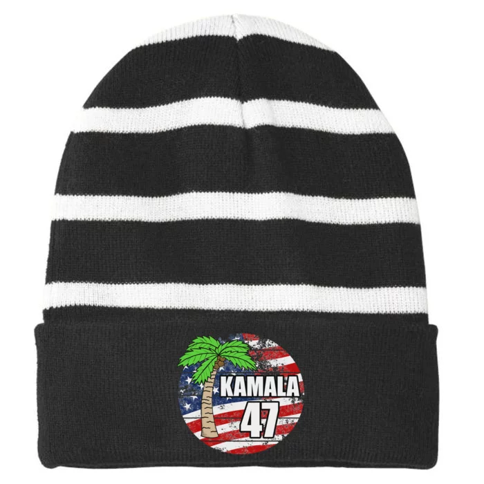 Coconut Tree Kamala 47 Striped Beanie with Solid Band