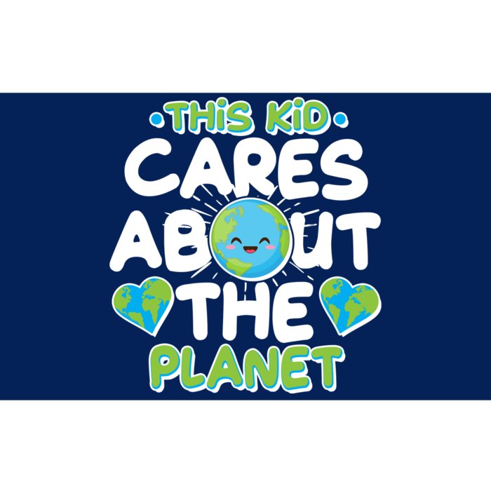 Cute This Kid Cares About The Planet Bumper Sticker