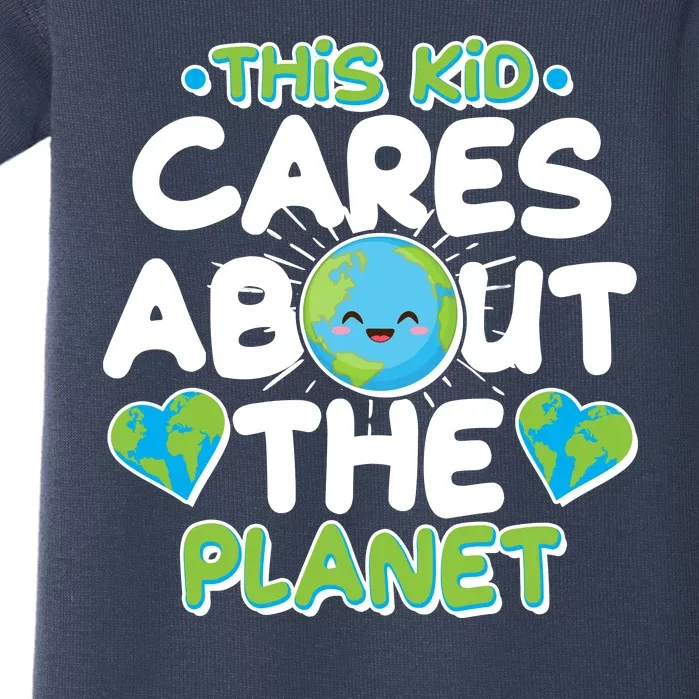 Cute This Kid Cares About The Planet Baby Bodysuit