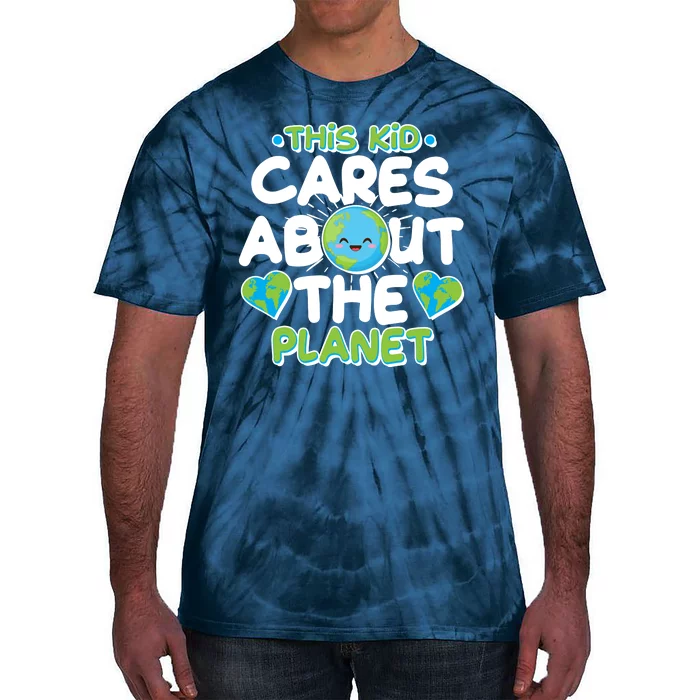 Cute This Kid Cares About The Planet Tie-Dye T-Shirt