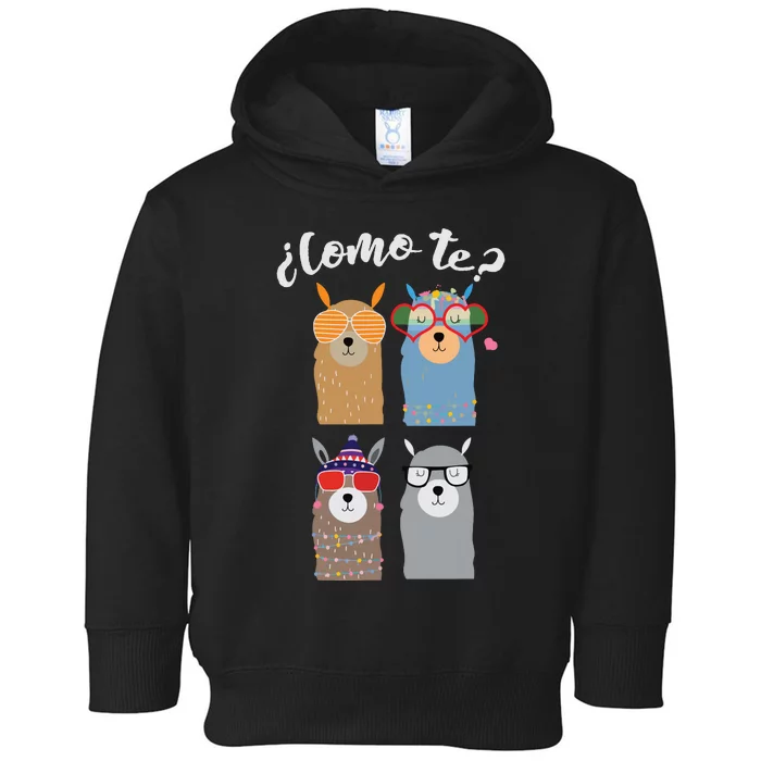 Como Te Llamas Funny Student Spanish Teacher Toddler Hoodie