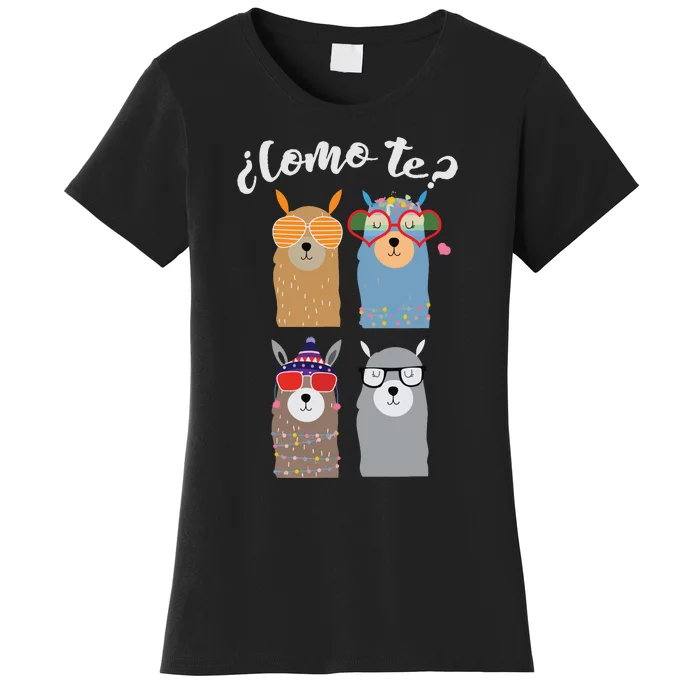 Como Te Llamas Funny Student Spanish Teacher Women's T-Shirt