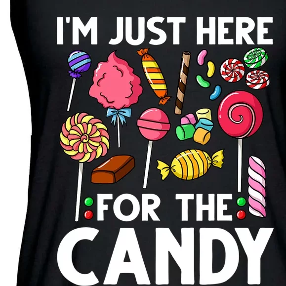 Candy Tester Lollipop Sweets Halloween Ladies Essential Flowy Tank