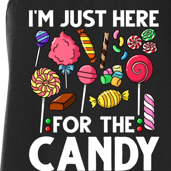 Candy Tester Lollipop Sweets Halloween Women's Racerback Tank