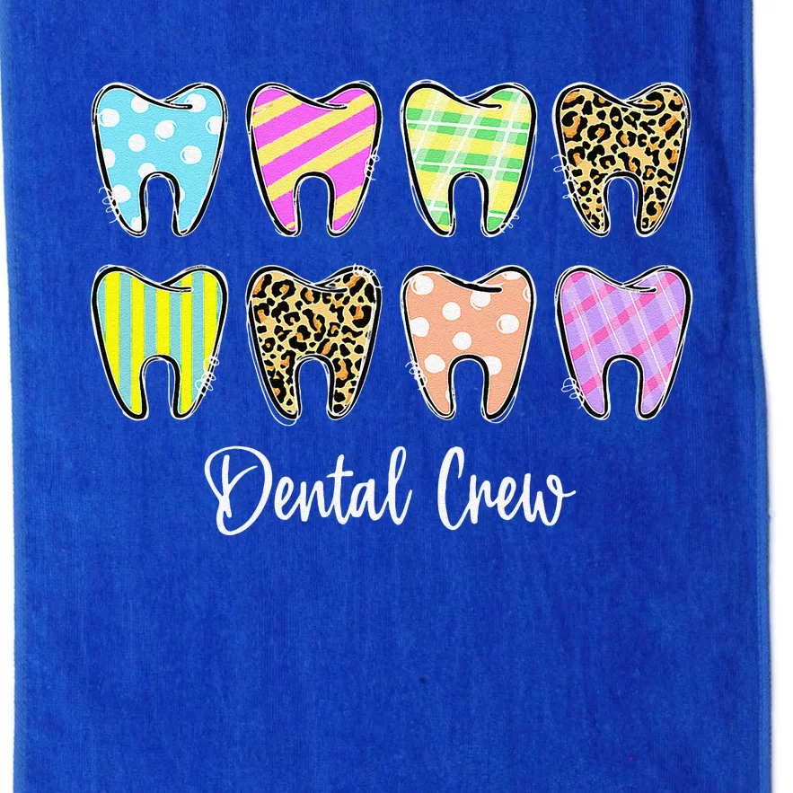 Cute Teeth Leopard Dental Crew Easter Day Christians Platinum Collection Golf Towel