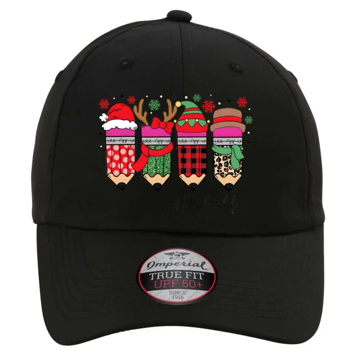 Cute Teacher Life Christmas Pencils The Original Performance Cap