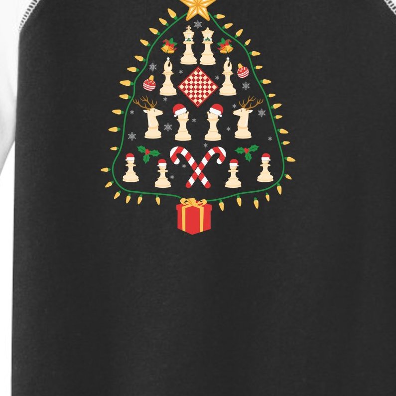 Christmas Chess Tree Light Santa Hat Funny Xmas Sport Holiday Toddler Fine Jersey T-Shirt