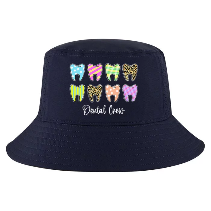 Cute Teeth Leopard Dental Crew Easter Day Christians Cool Comfort Performance Bucket Hat