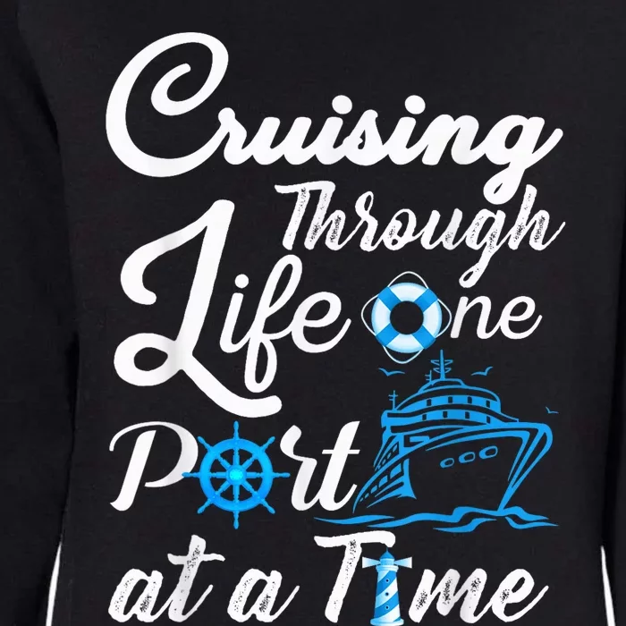 Cruising Through Life One Port at a Time  Wo and Womens California Wash Sweatshirt