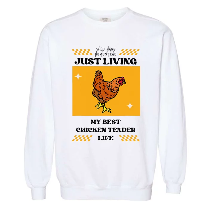 Chicken Tender Life Garment-Dyed Sweatshirt