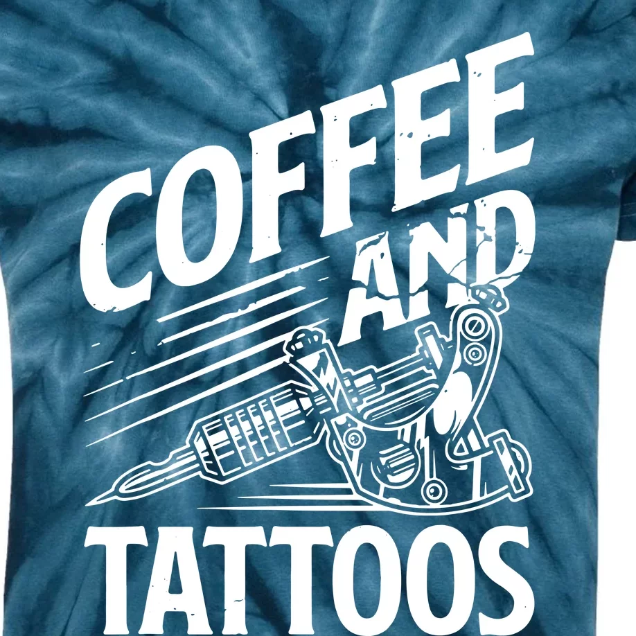 Coffee & Tattoo Lover Tattoos Tattoo Artist Tattooist Kids Tie-Dye T-Shirt