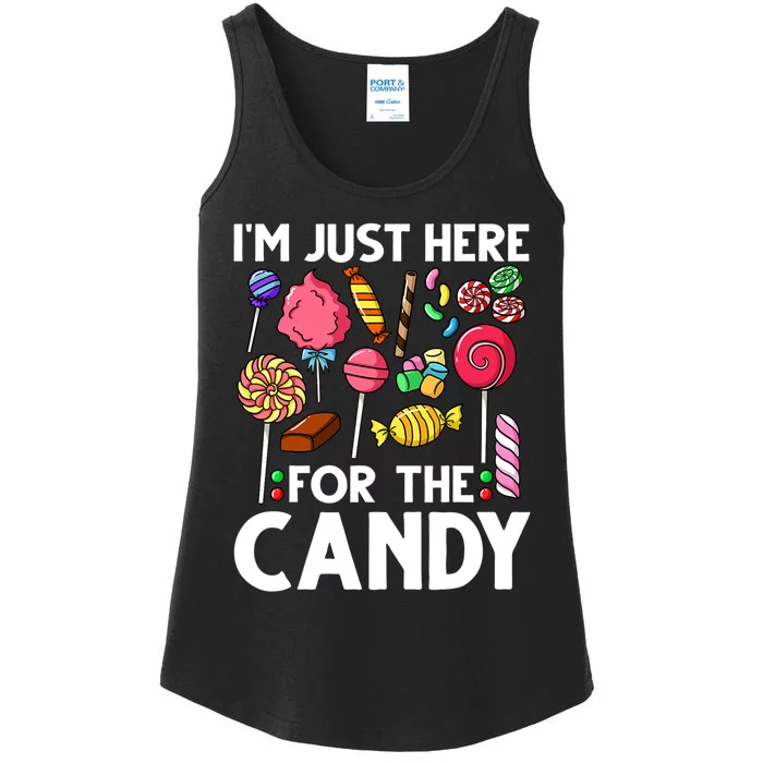 Candy Tester Lollipop Sweets Halloween Ladies Essential Tank