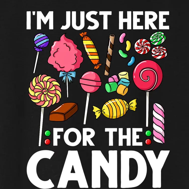 Candy Tester Lollipop Sweets Halloween Women's Crop Top Tee