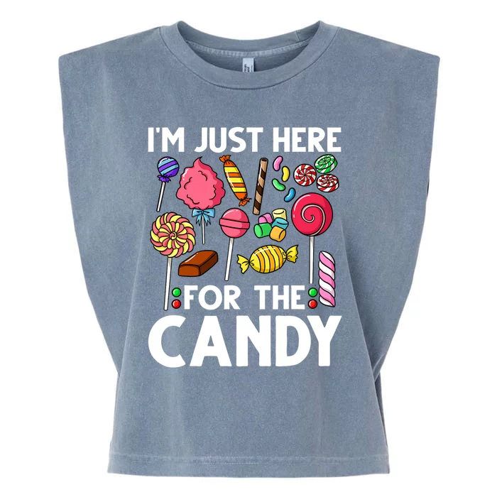 Candy Tester Lollipop Sweets Halloween Garment-Dyed Women's Muscle Tee