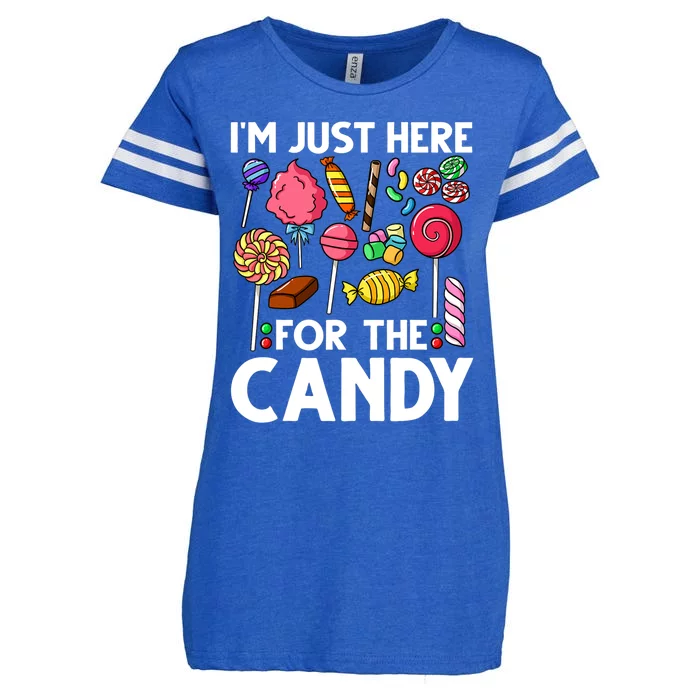 Candy Tester Lollipop Sweets Halloween Enza Ladies Jersey Football T-Shirt