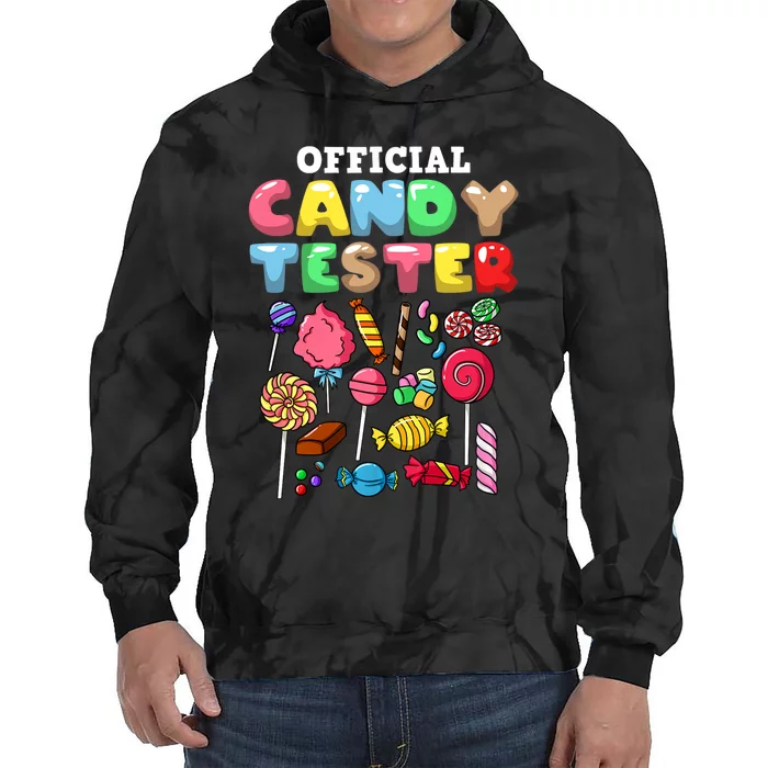 Candy Tester Lollipop Sweets Halloween Tie Dye Hoodie