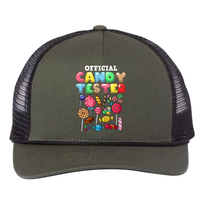 Candy Tester Lollipop Sweets Halloween Retro Rope Trucker Hat Cap