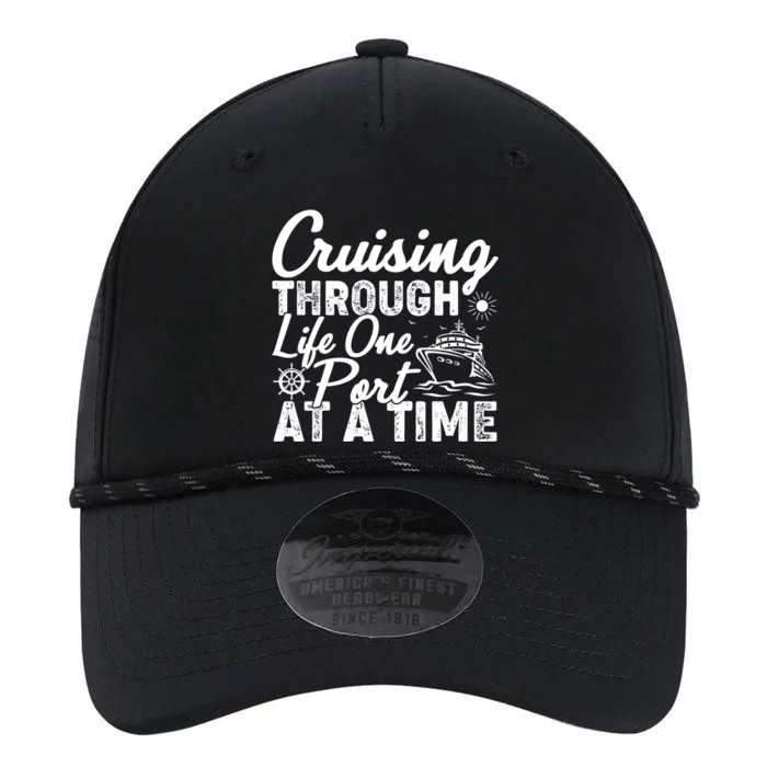 Cruising Through Life One Port At A Time Cruise Vacation Gift Performance The Dyno Cap