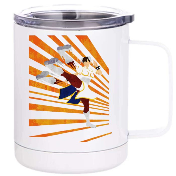 Chunli The Legendary Martial Artist Fgc Design Front & Back 12oz Stainless Steel Tumbler Cup