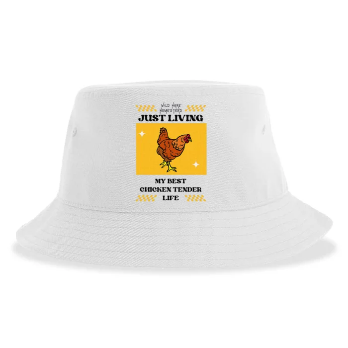 Chicken Tender Life Sustainable Bucket Hat