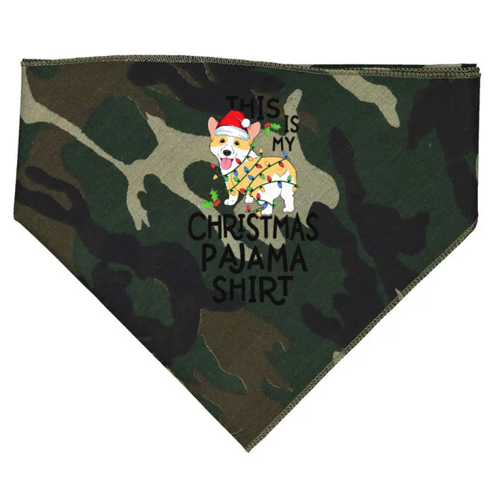 Corgi Tree Light Dog Xmas This Is My Christmas Pajama USA-Made Doggie Bandana