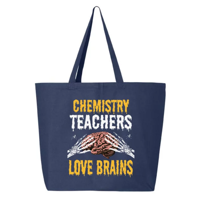 Chemistry Teachers Love Brains Funny Halloween Teacher Gift 25L Jumbo Tote