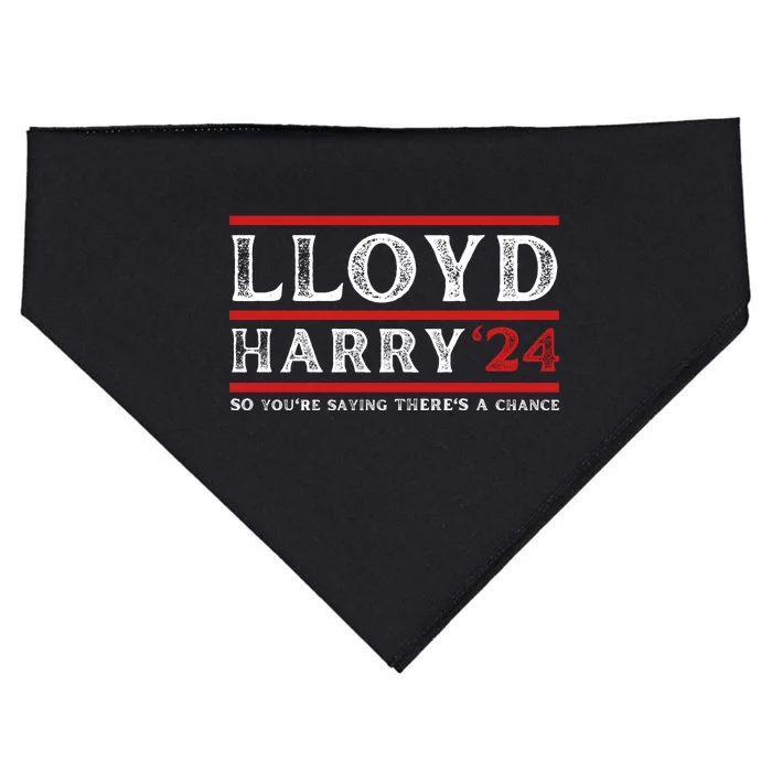 Comedy Tee Lloyd Harry 24 So Youre Saying Theres A Chancc USA-Made Doggie Bandana