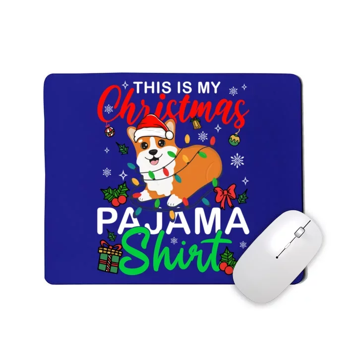 Corgi Tree Light Dog Xmas This Is My Christmas Pajama Gift Mousepad