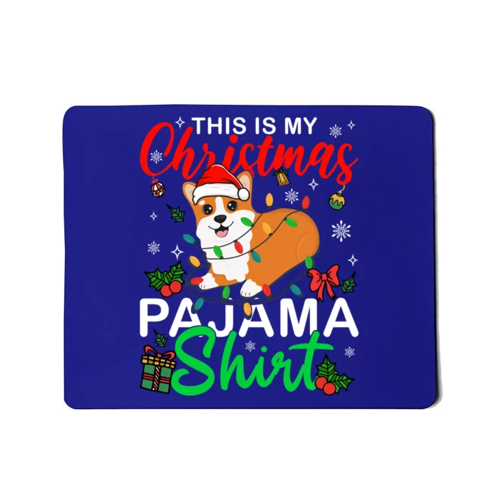 Corgi Tree Light Dog Xmas This Is My Christmas Pajama Gift Mousepad