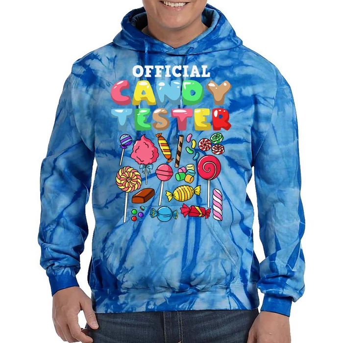 Candy Tester Lollipop Sweets Halloween Gift Tie Dye Hoodie