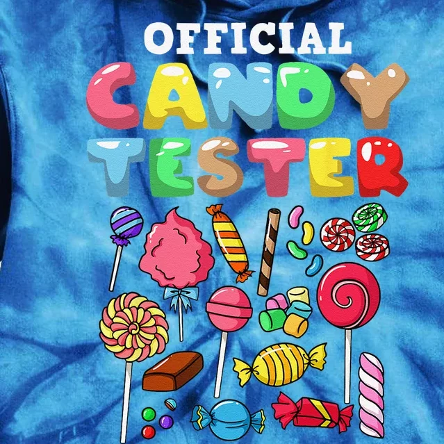 Candy Tester Lollipop Sweets Halloween Gift Tie Dye Hoodie