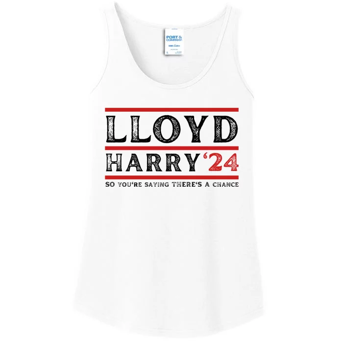 Comedy Tee Lloyd Harry 24 So Youre Saying Theres A Chancc Ladies Essential Tank