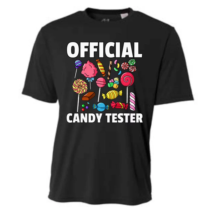 Candy Tester Lollipop Sweets Gift Halloween Kids Cooling Performance Crew T-Shirt