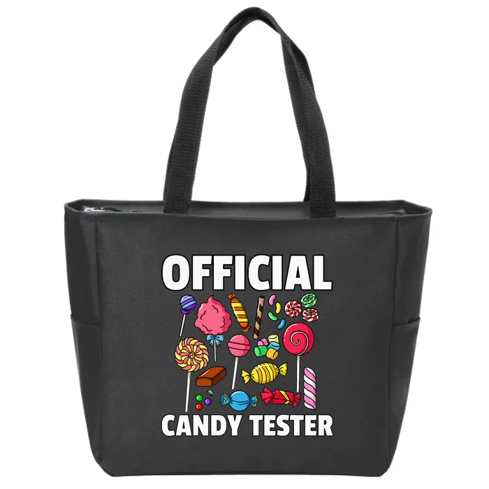 Candy Tester Lollipop Sweets Gift Halloween Kids Zip Tote Bag